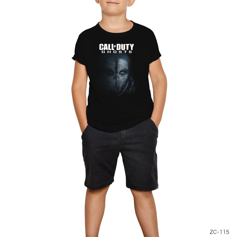 Call of Duty Cod Ghosts Siyah Çocuk Tişört