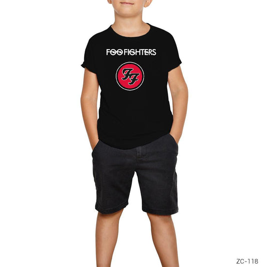 Foo Fighters FF Logo Siyah Çocuk Tişört