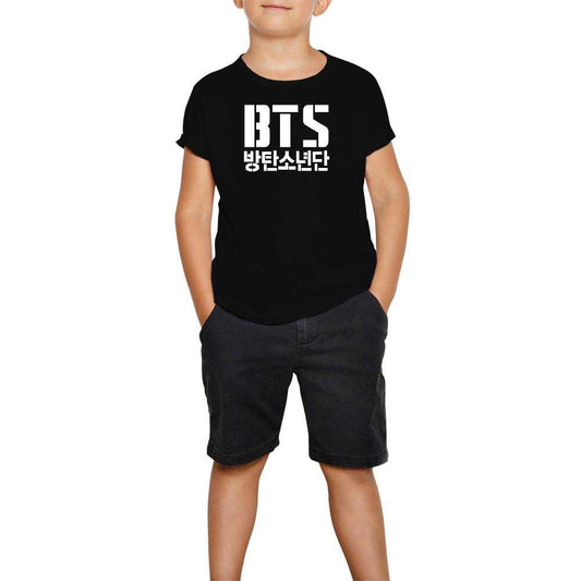 BTS Siyah Çocuk Tişört
