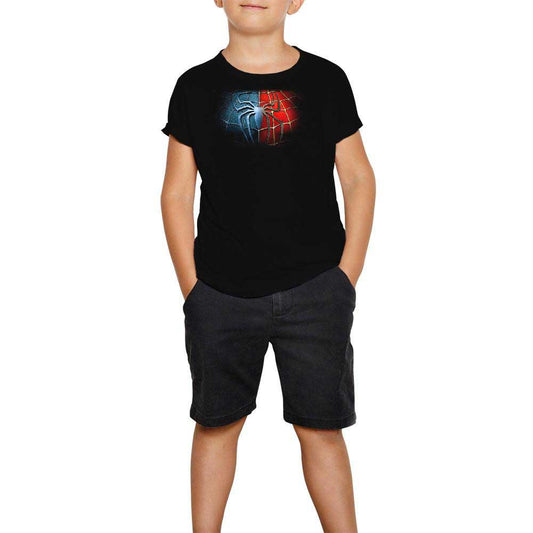Spiderman Black Red Siyah Çocuk Tişört