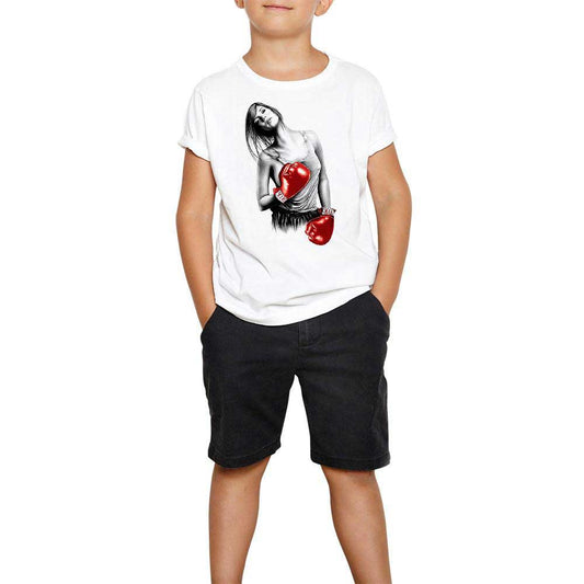 Box Girl Beyaz Çocuk Tişört