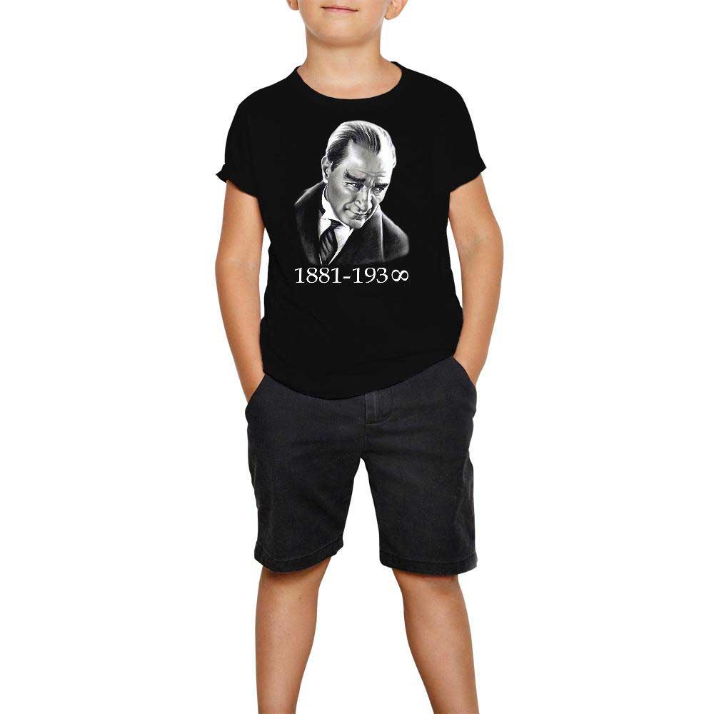 Atatürk Siyah Çocuk Tişört