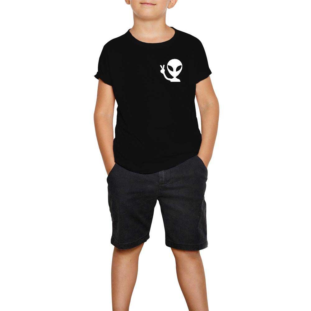 Alien Funny Siyah Çocuk Tişört
