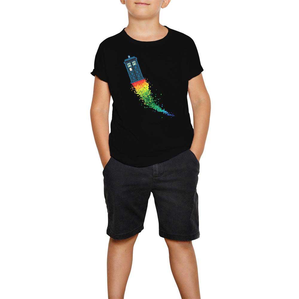 Doctor Who Tardis Rainbow Siyah Çocuk Tişört
