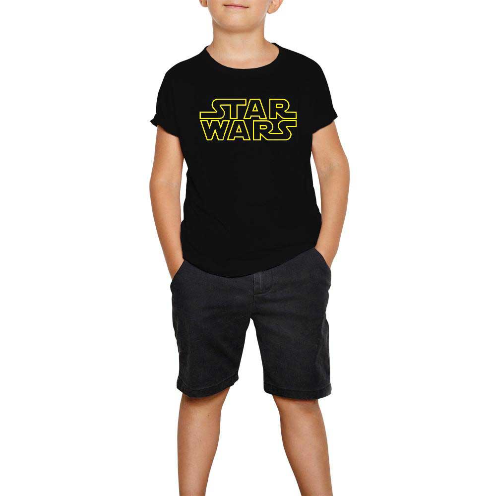 Star Wars Logo Line Siyah Çocuk Tişört
