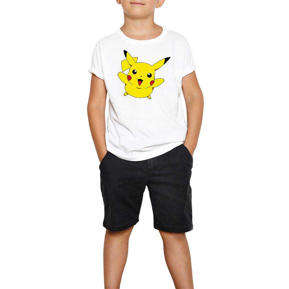 Pokemon Pikachu 2 Beyaz Çocuk Tişört