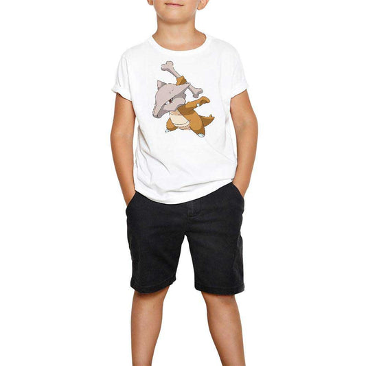 Pokemon Marowak Beyaz Çocuk Tişört
