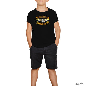 Harley Club Hellas Siyah Çocuk Tişört