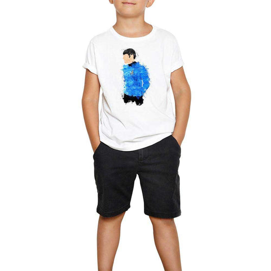 Star Trek Mr. Spock Artwork Beyaz Çocuk Tişört