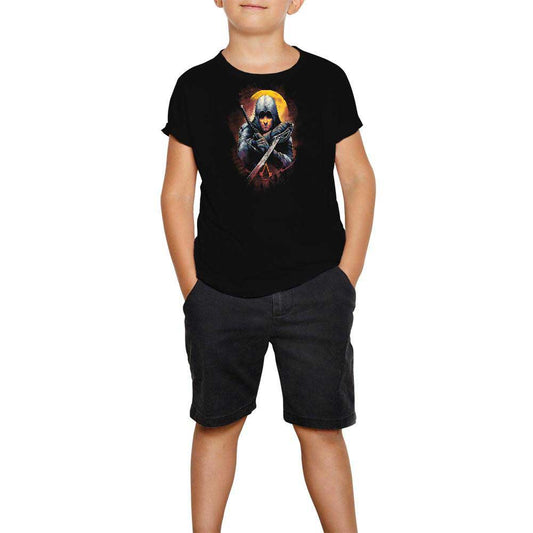 Assassins Creed Ninja Siyah Çocuk Tişört
