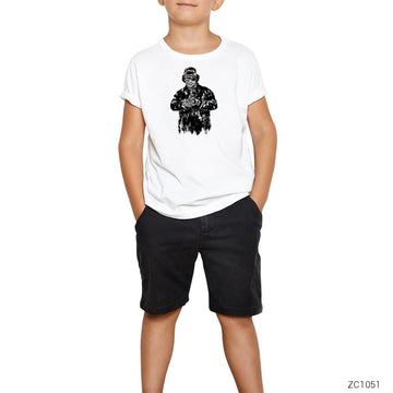 Eazy Zombie Beyaz Çocuk Tişört