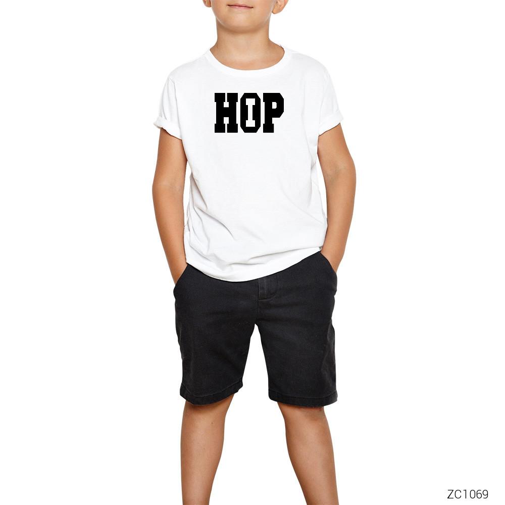 Hip Hop Beyaz Çocuk Tişört