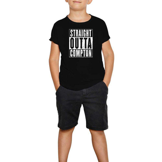 NWA Straight Outta Compton Siyah Çocuk Tişört