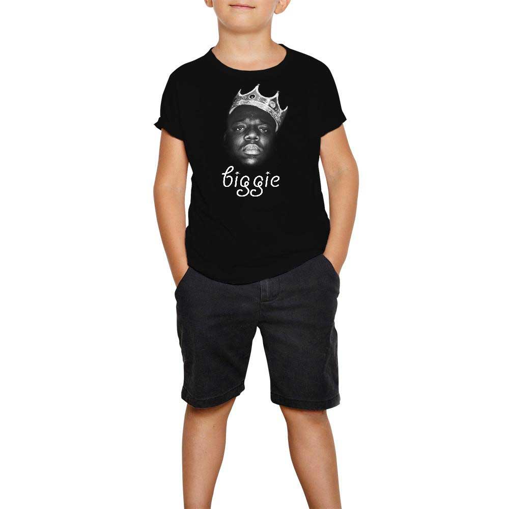 The Notorious Biggie with Text Siyah Çocuk Tişört