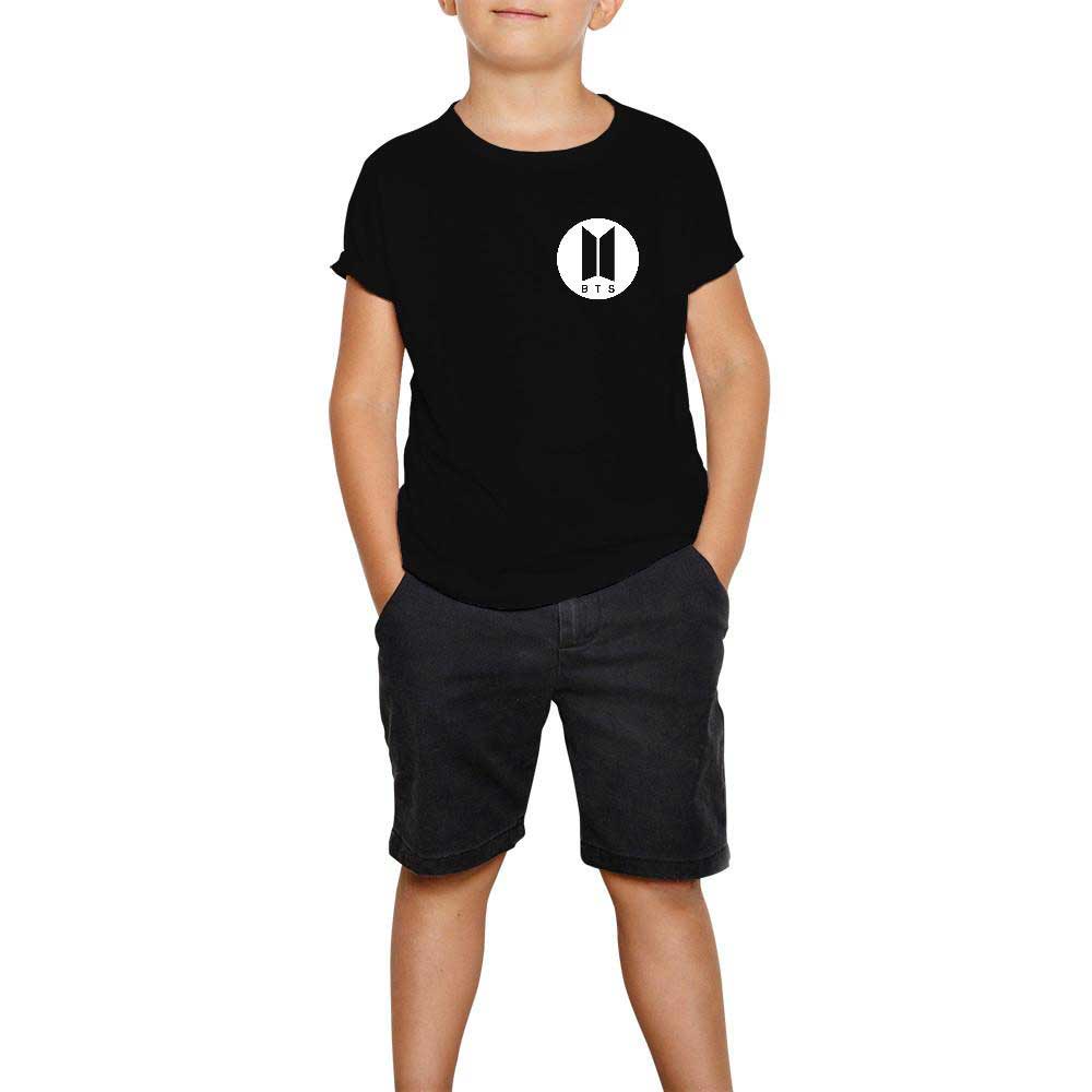 BTS Circle Logo Siyah Çocuk Tişört