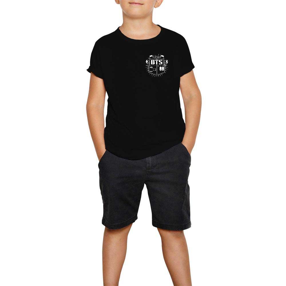 BTS Sheild Mini Logo Siyah Çocuk Tişört