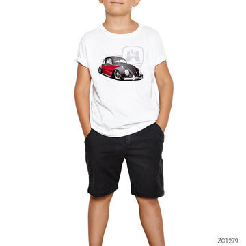 Volkswagen Vosvos Beyaz Çocuk Tişört