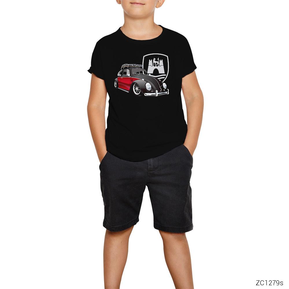 Volkswagen Vosvos Siyah Çocuk Tişört