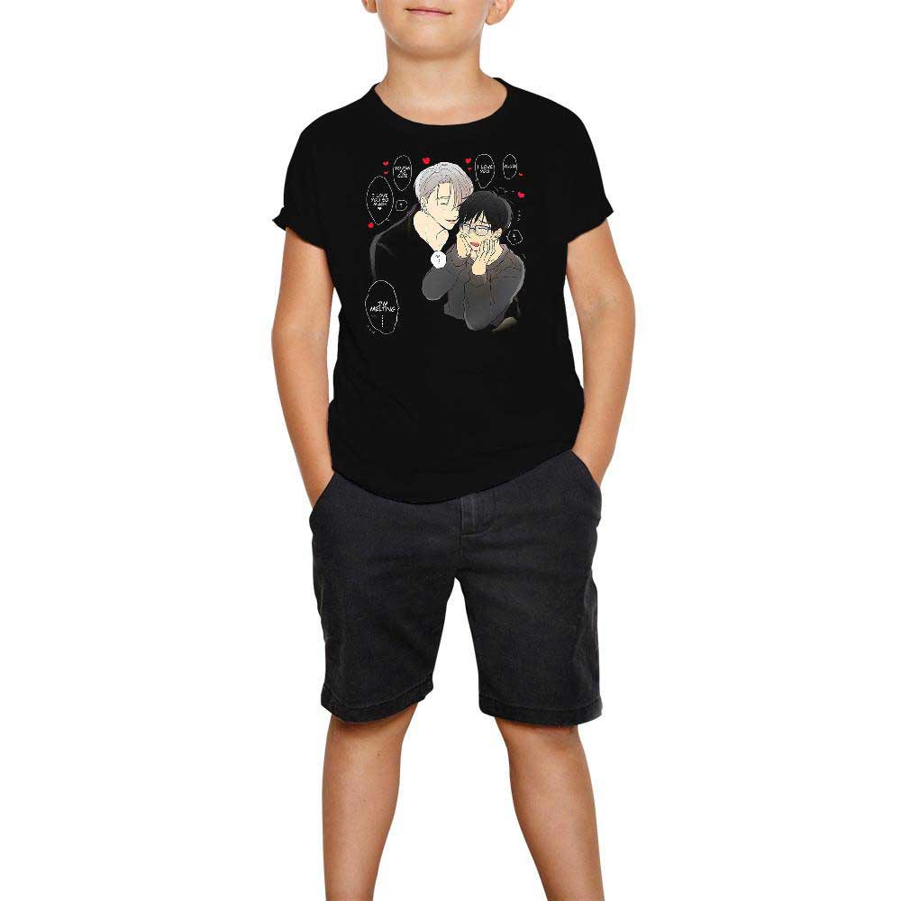 Yuri on Ice Viktor Siyah Çocuk Tişört