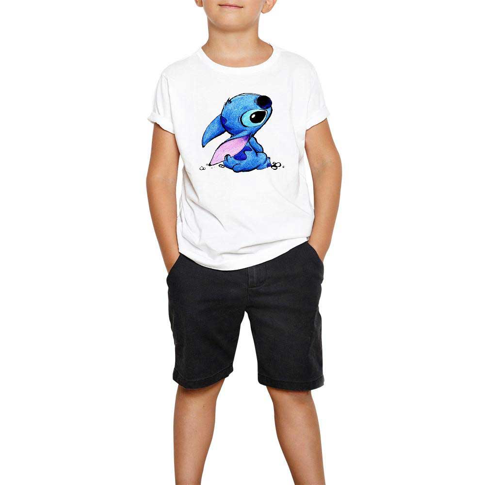 Cute Stitch Beyaz Çocuk Tişört
