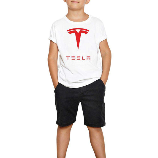 Tesla Beyaz Çocuk Tişört