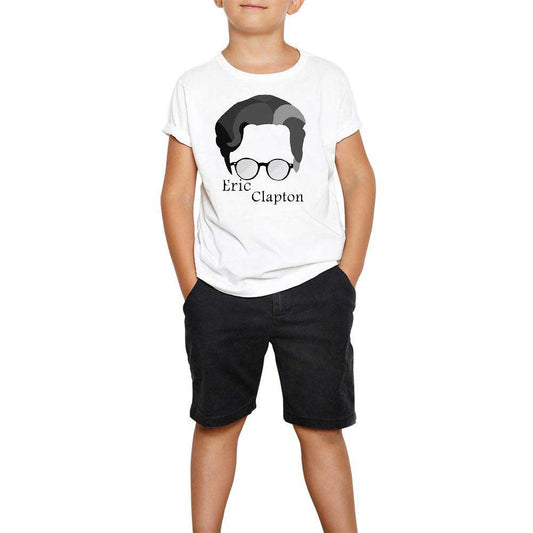 Eric Clapton Face Beyaz Çocuk Tişört
