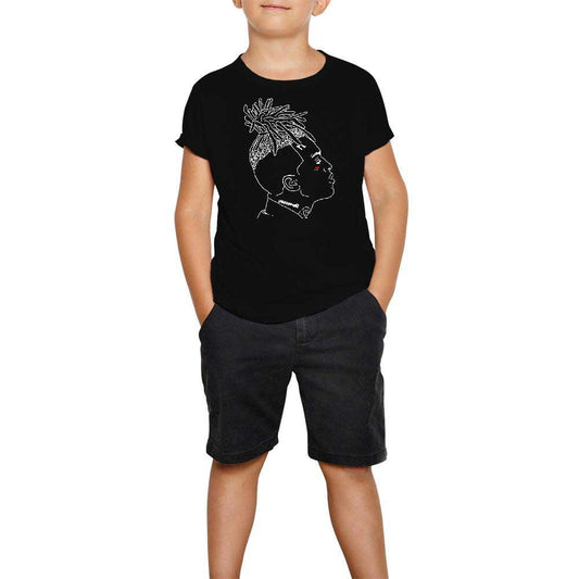 XXX Tentection Outlined Siyah Çocuk Tişört