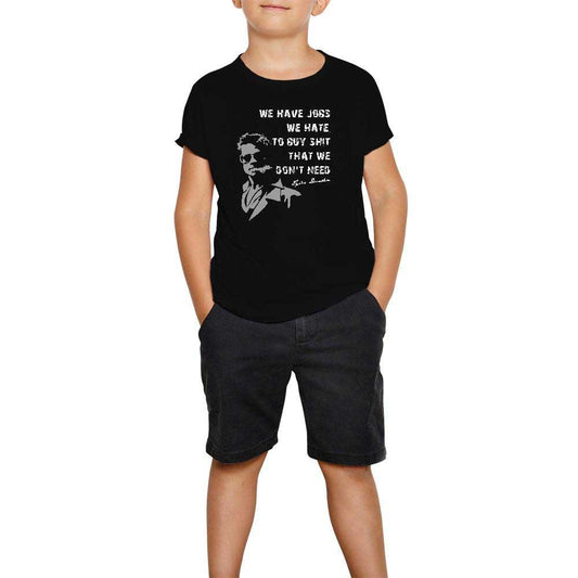 Fight Club We Have Jobs Siyah Çocuk Tişört