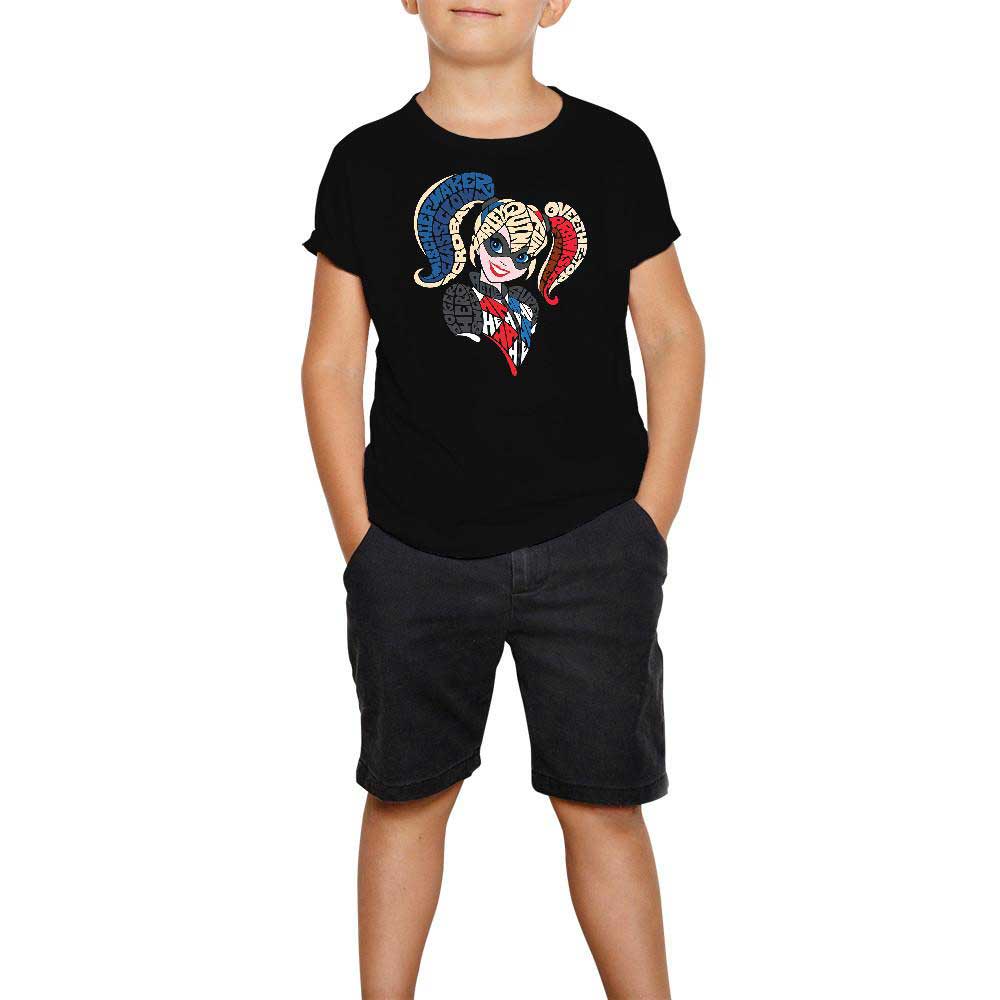 Harley Quinn Typography Siyah Çocuk Tişört