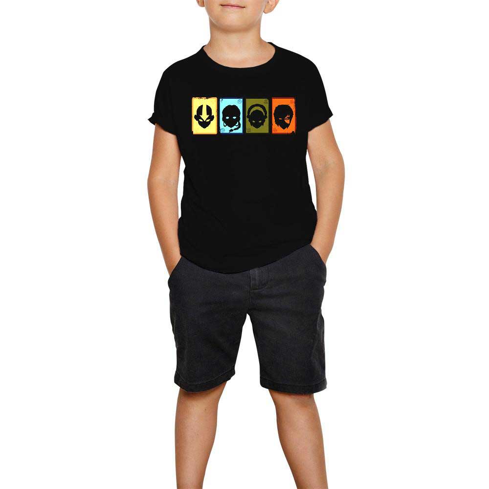 Avatar the Last Airbender Playing Cards Siyah Çocuk Tişört