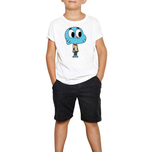 Gumball Beyaz Çocuk Tişört