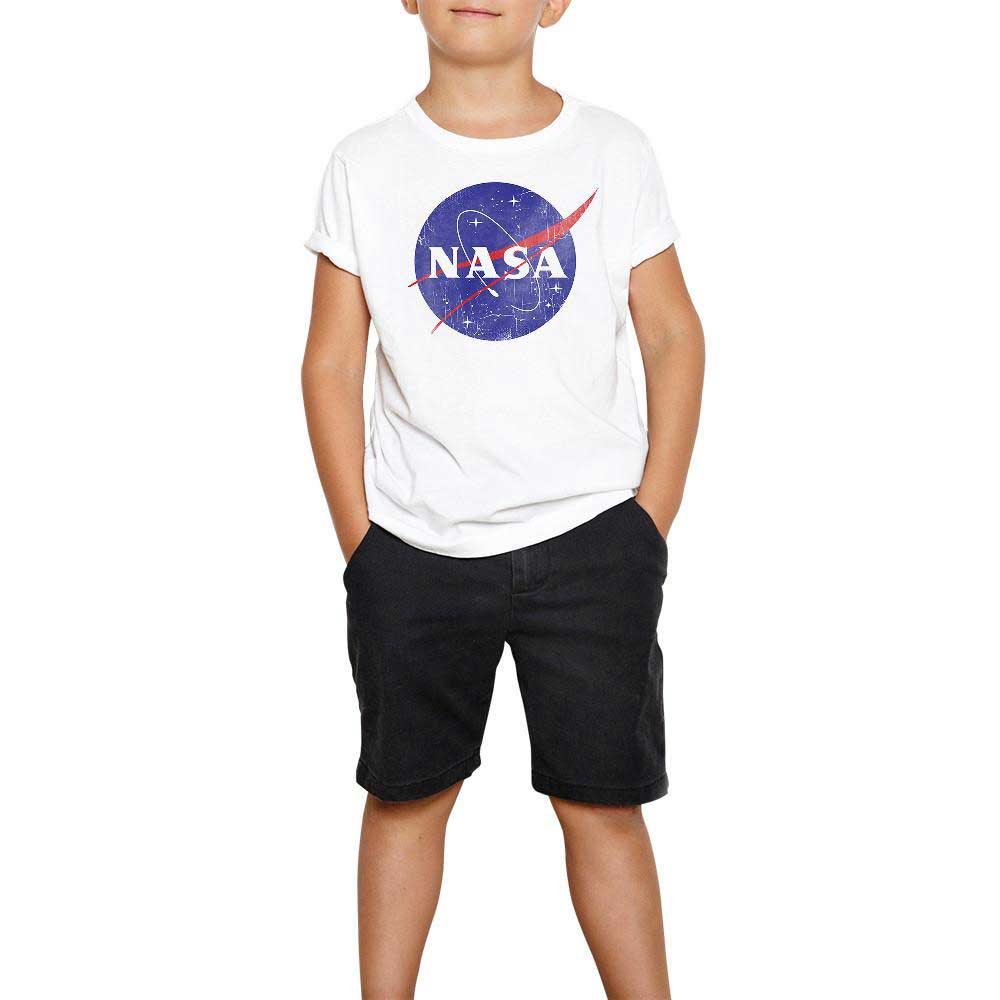 Nasa Damaged Logo Beyaz Çocuk Tişört