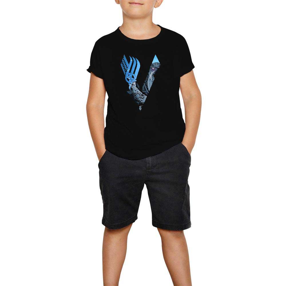 Vikings Odin Blue Siyah Çocuk Tişört