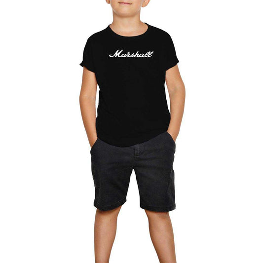 Marshall Logo Siyah Çocuk Tişört