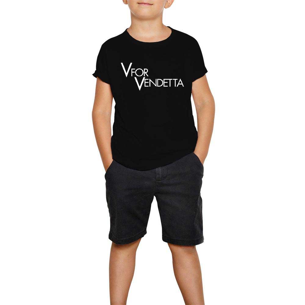 V for Vendetta Logo Siyah Çocuk Tişört