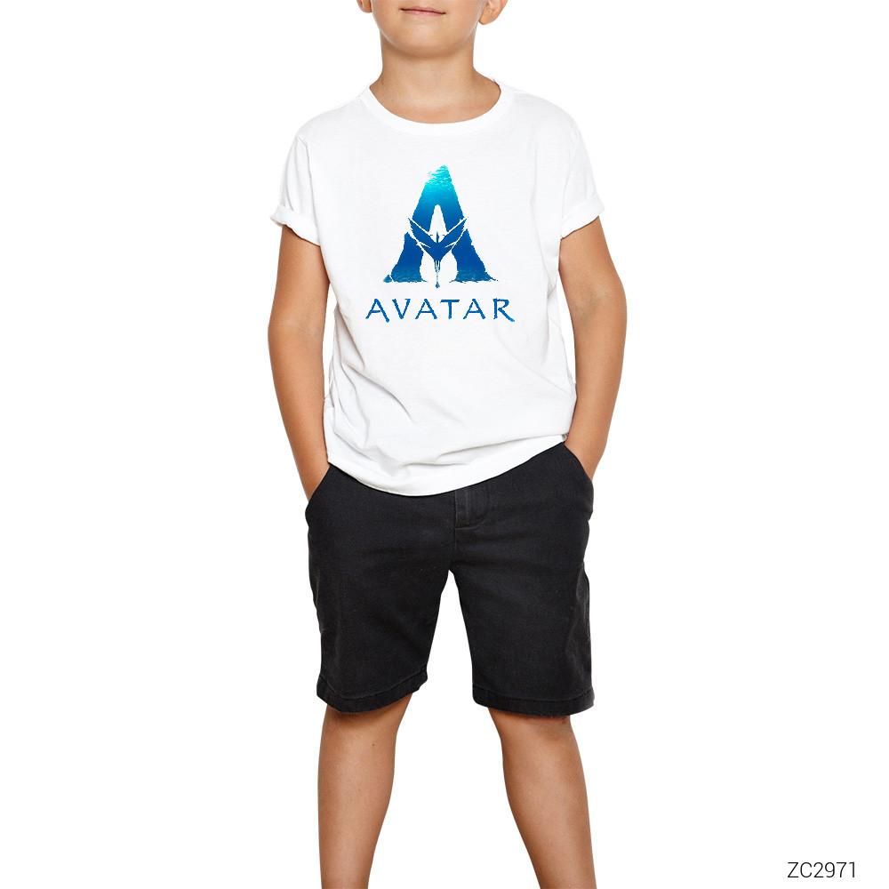 Avatar 2 Logo Beyaz Çocuk Tişört