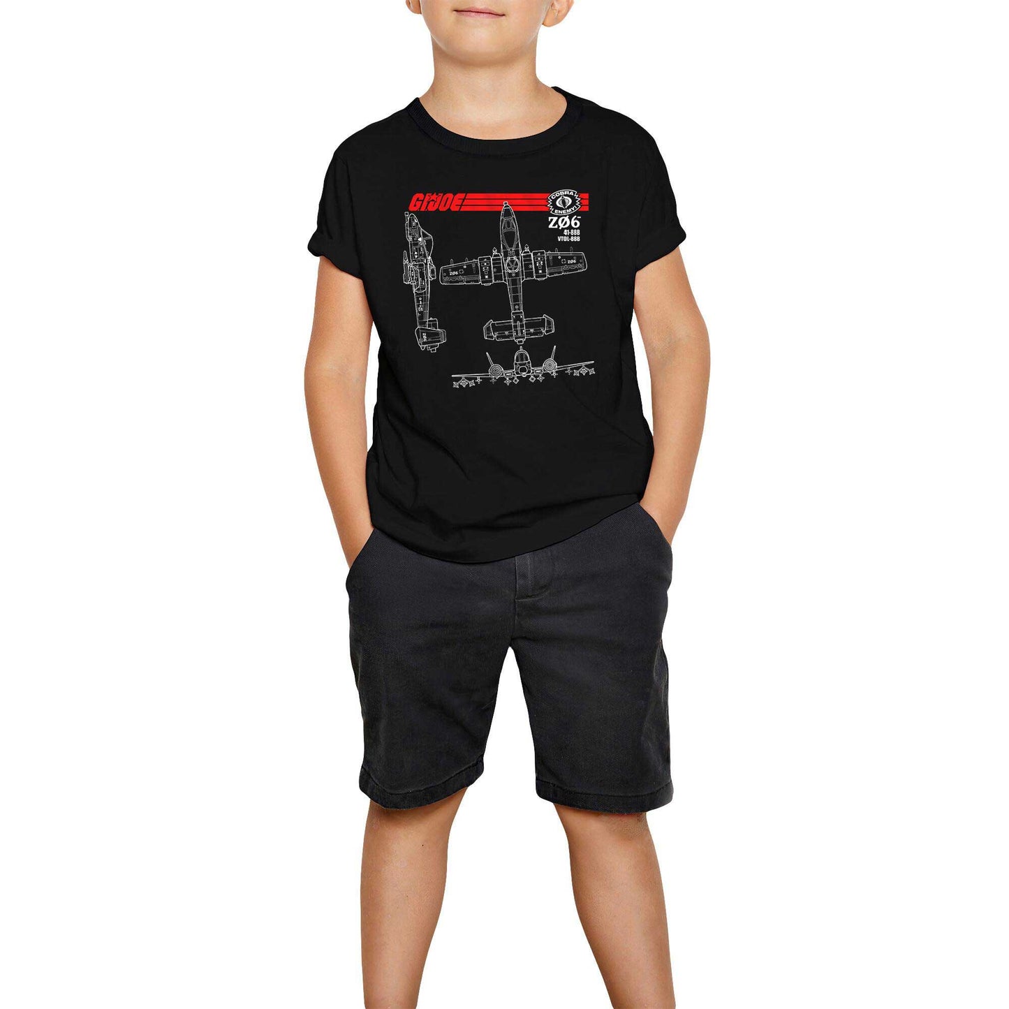 GI Joe Cobra Siyah Çocuk Tişört