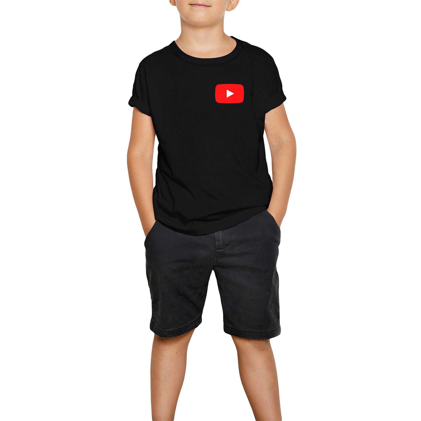 Youtube Siyah Çocuk Tişört
