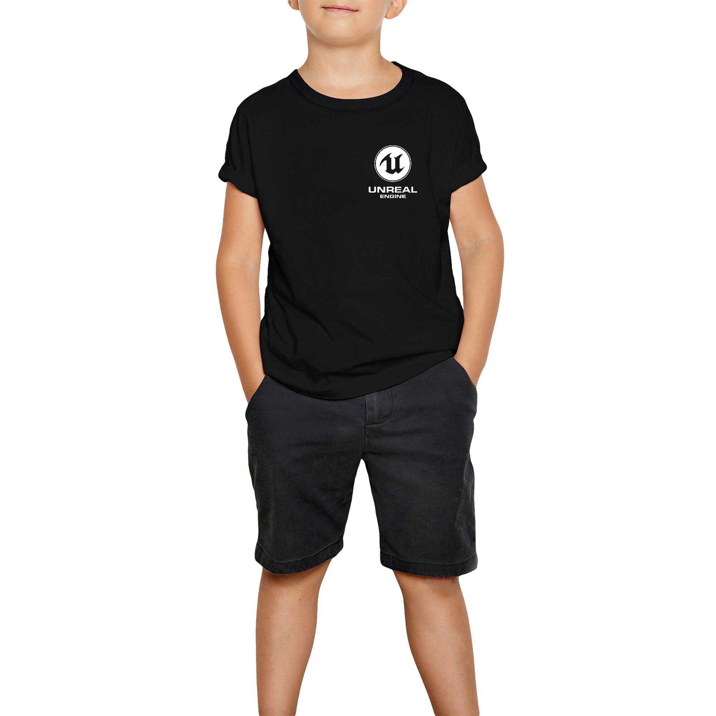 Unreal Engine Logo Siyah Çocuk Tişört