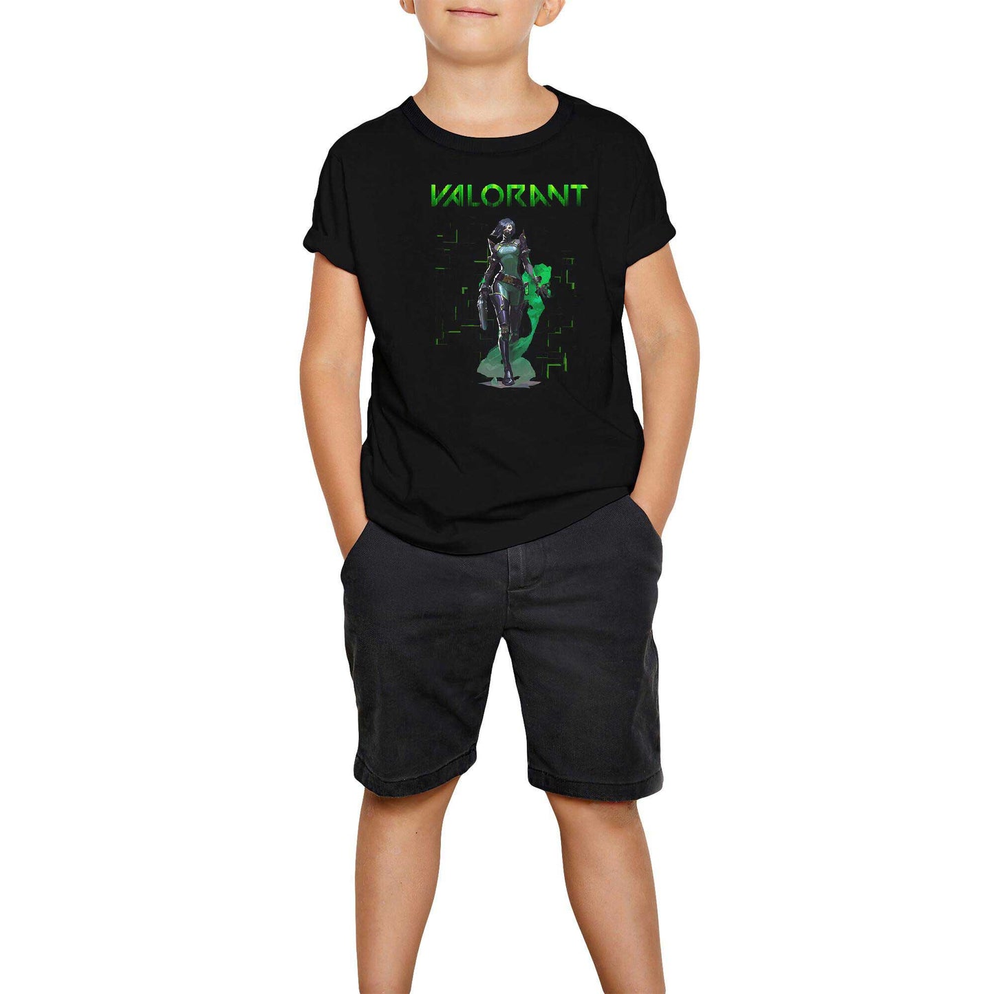 Valorant Viper Siyah Çocuk Tişört