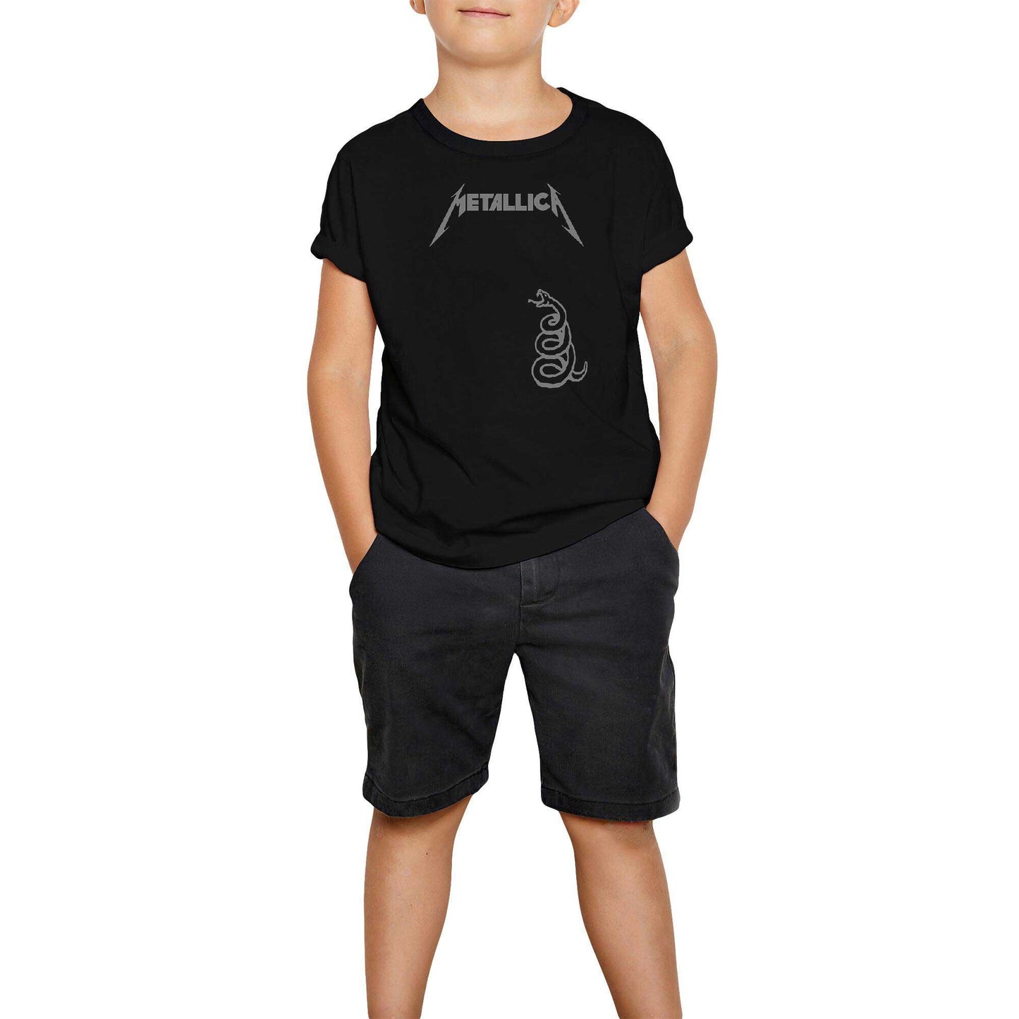 Metallica Snake Siyah Çocuk Tişört