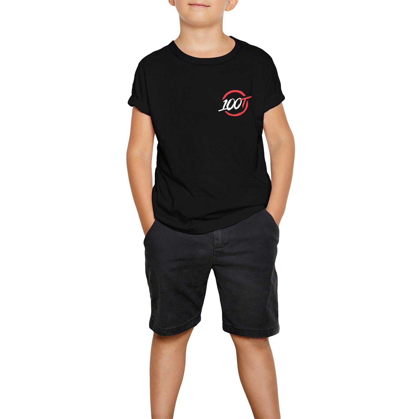100 Thieves Siyah Çocuk Tişört