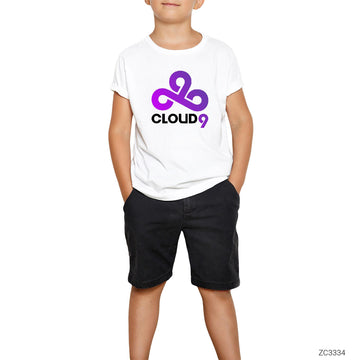 Cloud9 Purple Beyaz Çocuk Tişört