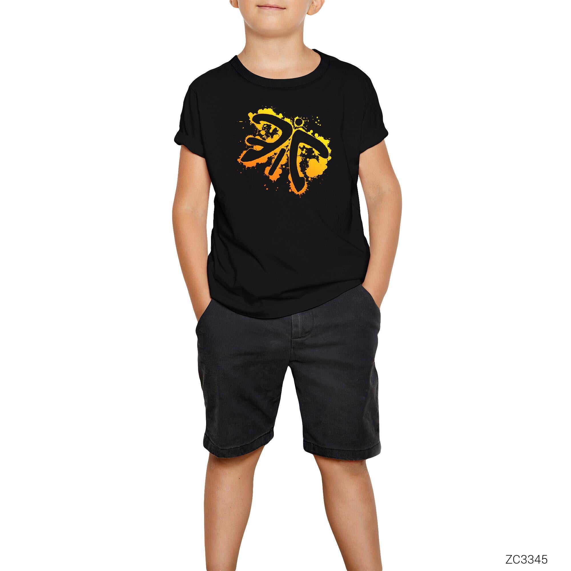 Fnatic Paint Splash Siyah Çocuk Tişört