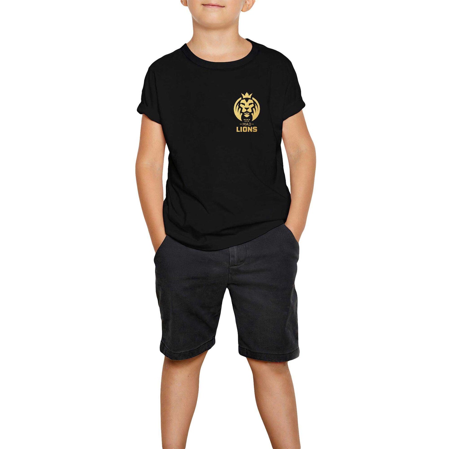 Mad Lions Siyah Çocuk Tişört