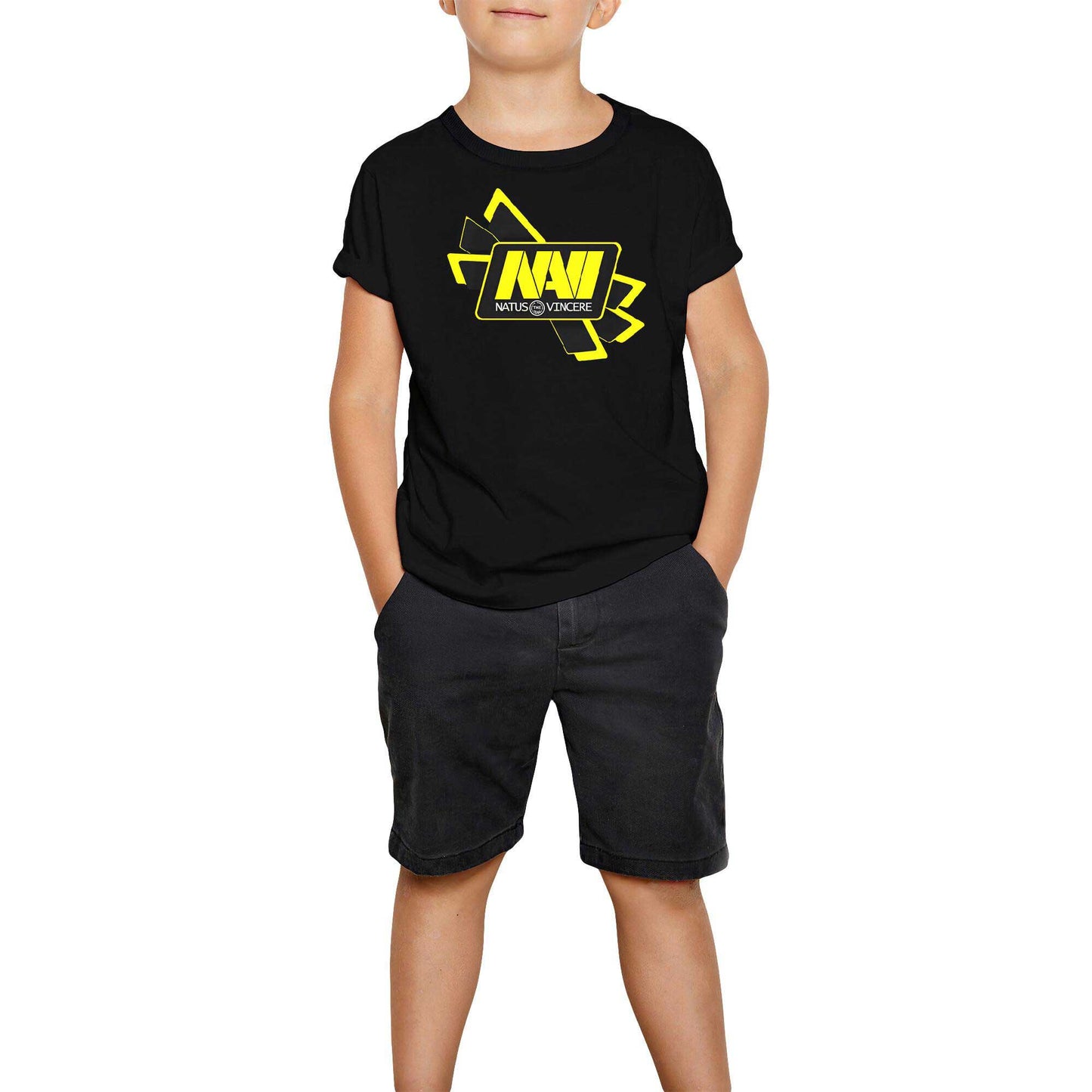 Natus Vincere Cross Line Siyah Çocuk Tişört