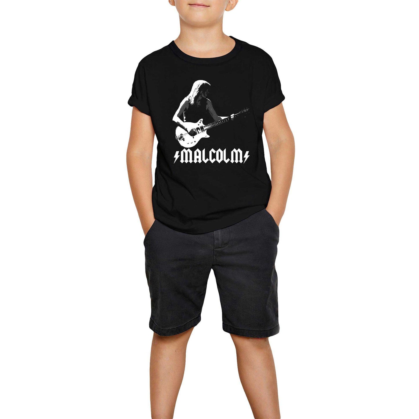 AC DC Malcolm Siyah Çocuk Tişört