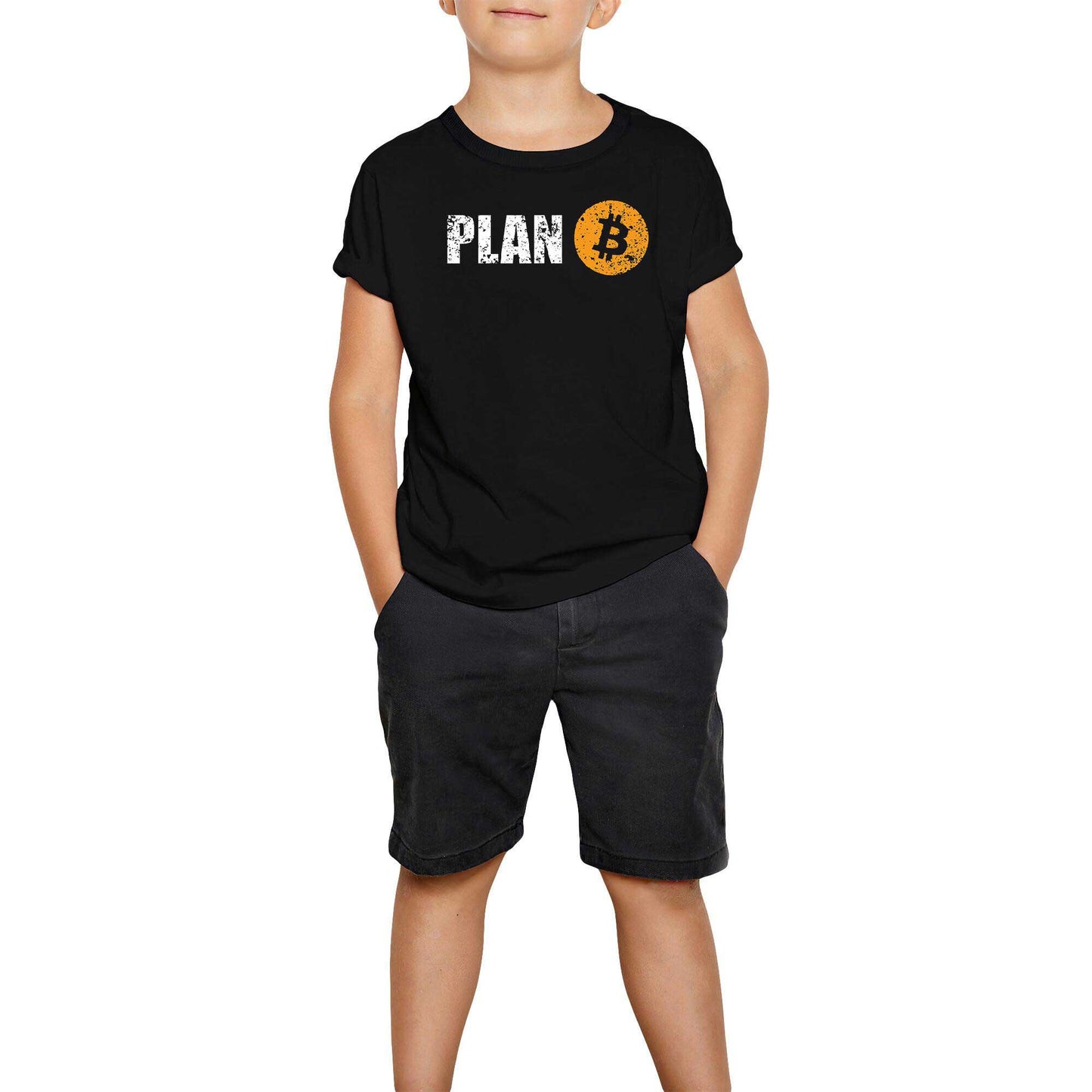 Kripto Para Plan B Siyah Çocuk Tişört