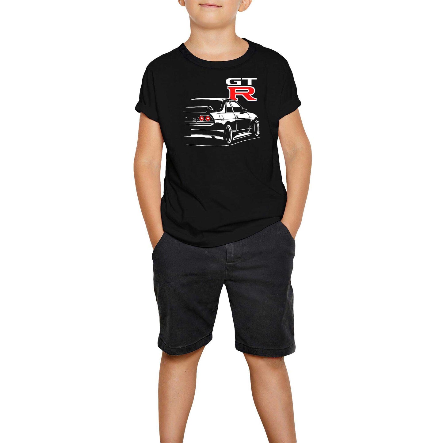 Nissan Skyline GT-R R33 Siyah Çocuk Tişört