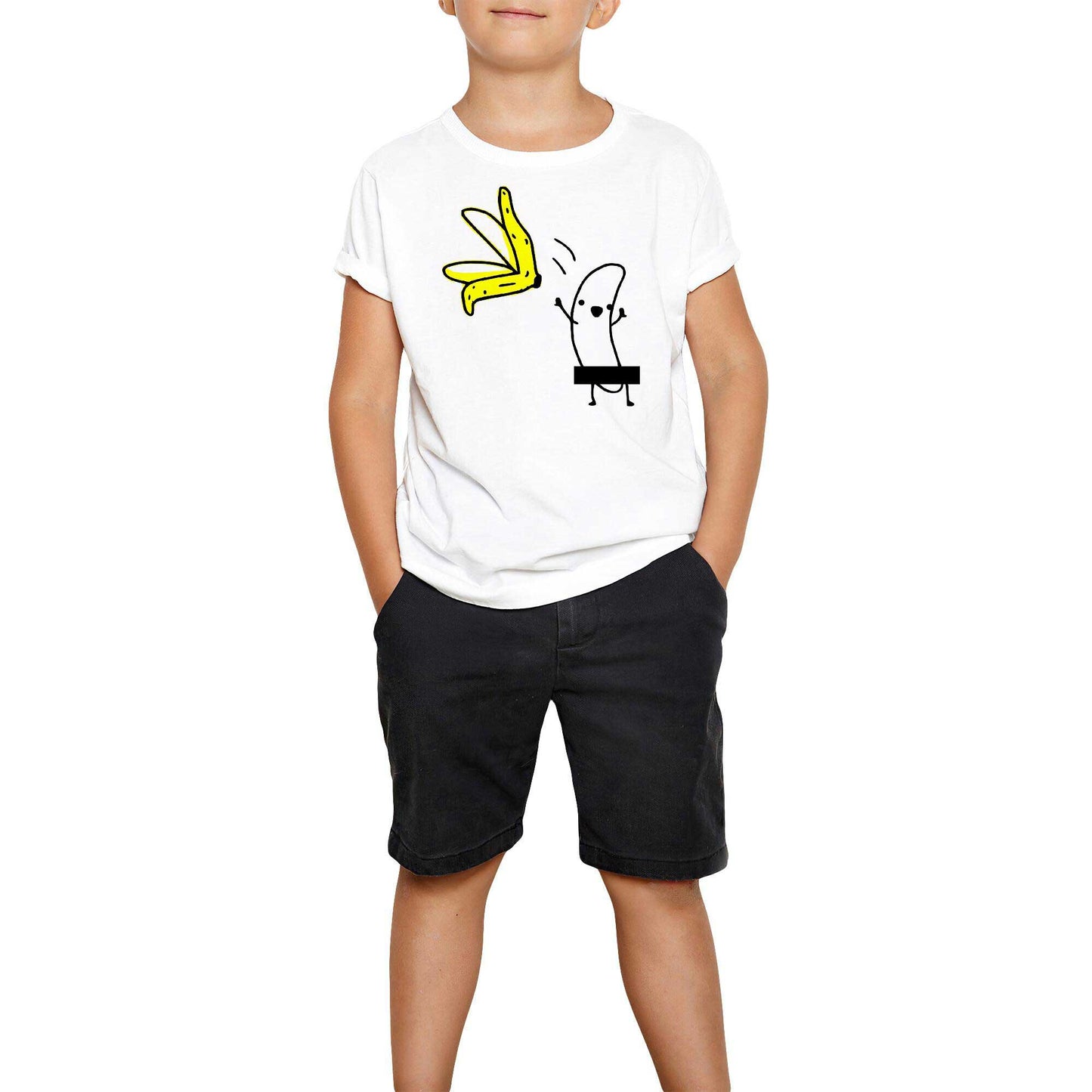 Banana Beyaz Çocuk Tişört